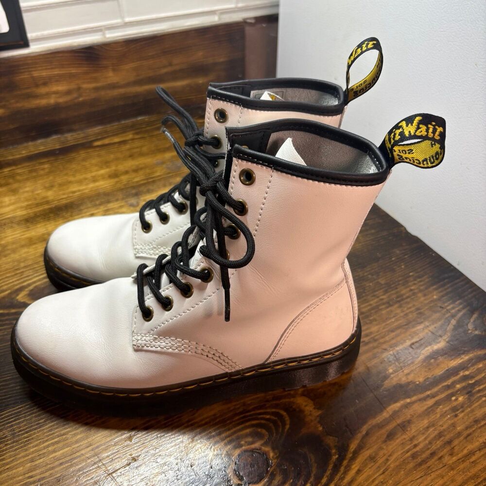 Dr. Martens White Combat Boots M5/W6